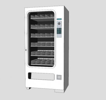 机械手推售货机SU模型下载_sketchup草图大师SKP模型