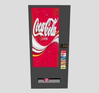 饮料售货机SU模型下载_sketchup草图大师SKP模型