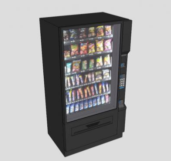 机械手推货型售货机SU模型下载_sketchup草图大师SKP模型