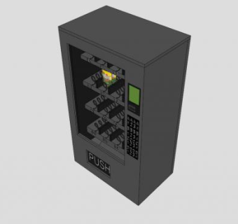 零食自动售货机SU模型下载_sketchup草图大师SKP模型