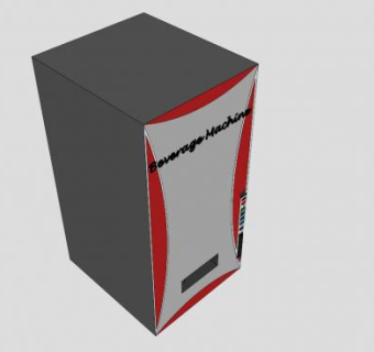 自动售货机饮料SU模型下载_sketchup草图大师SKP模型