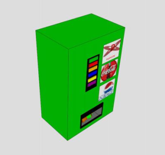弹簧自动售货机SU模型下载_sketchup草图大师SKP模型