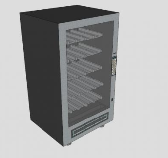 食品自动售货机SU模型下载_sketchup草图大师SKP模型