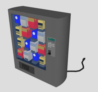 自动用品售货机SU模型下载_sketchup草图大师SKP模型