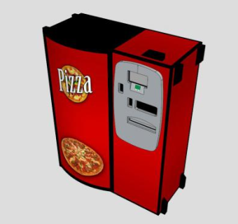披萨自动售货机SU模型下载_sketchup草图大师SKP模型