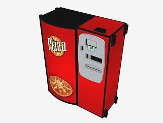 披萨自动售货机SU模型下载_sketchup草图大师SKP模型