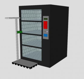 BMI自动售货机SU模型下载_sketchup草图大师SKP模型