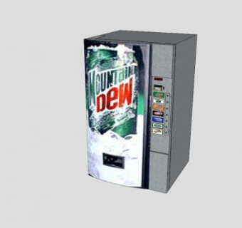 饮料贩卖售货机SU模型下载_sketchup草图大师SKP模型