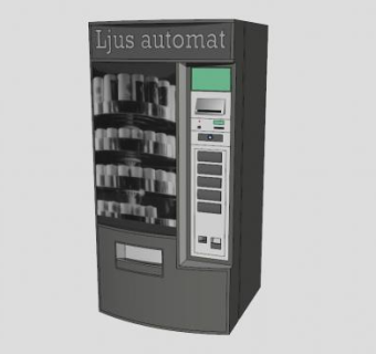 升降台自动售货机SU模型下载_sketchup草图大师SKP模型