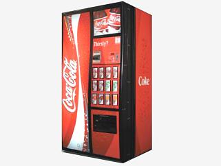 可口可乐自动售货机SU模型下载_sketchup草图大师SKP模型