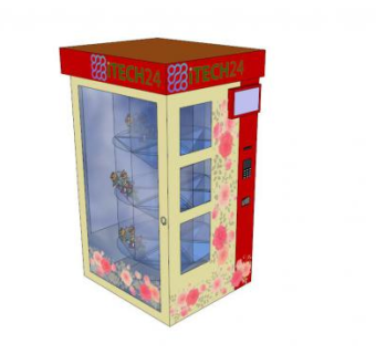 花自动售货机SU模型下载_sketchup草图大师SKP模型