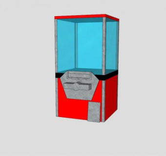 批量自动售货机SU模型下载_sketchup草图大师SKP模型