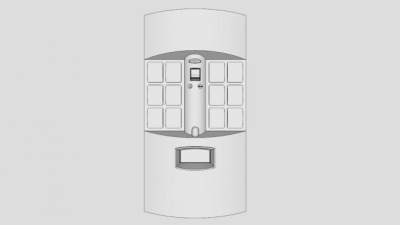 现代自动售货机SU模型下载_sketchup草图大师SKP模型