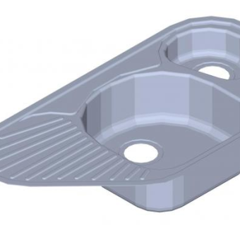 异型水槽SU模型下载_sketchup草图大师SKP模型