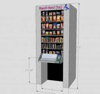 障碍自动售货机SU模型下载_sketchup草图大师SKP模型