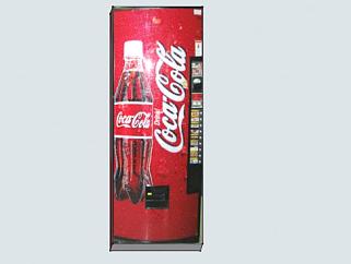 饮料可口可乐自动售货机SU模型下载_sketchup草图大师SKP模型