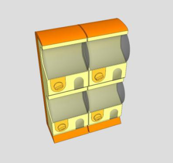 扭蛋机自动售货机SU模型下载_sketchup草图大师SKP模型