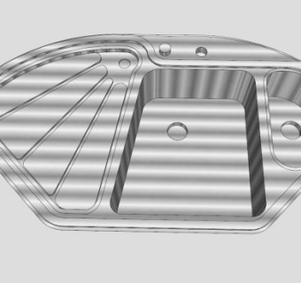 三角不锈钢水槽SU模型下载_sketchup草图大师SKP模型