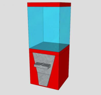 散装自动售货机SU模型下载_sketchup草图大师SKP模型