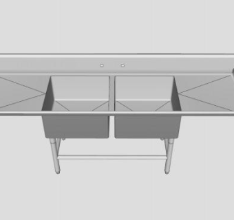 沥水台水槽架SU模型下载_sketchup草图大师SKP模型