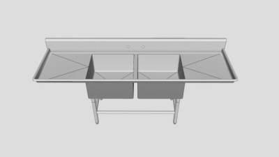 沥水台水槽架SU模型下载_sketchup草图大师SKP模型