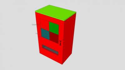 布里奇自动售货机SU模型下载_sketchup草图大师SKP模型