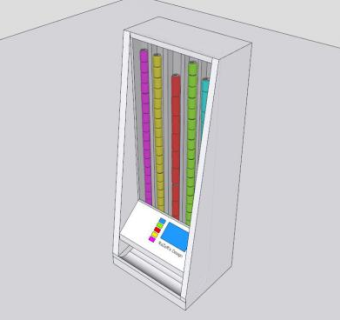 自动出货型售货机SU模型下载_sketchup草图大师SKP模型