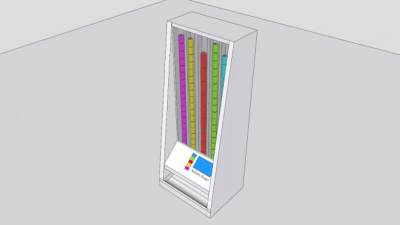 自动出货型售货机SU模型下载_sketchup草图大师SKP模型