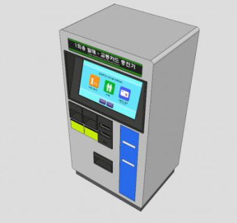 首尔地铁自动售货机SU模型下载_sketchup草图大师SKP模型