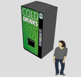 自动售货机冷饮SU模型下载_sketchup草图大师SKP模型