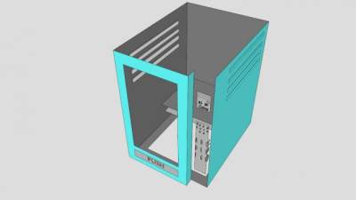 桥溪自动售货机SU模型下载_sketchup草图大师SKP模型