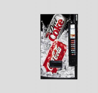 可乐出货型自动售货机SU模型下载_sketchup草图大师SKP模型