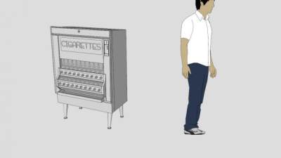 自动售货机烟机SU模型下载_sketchup草图大师SKP模型