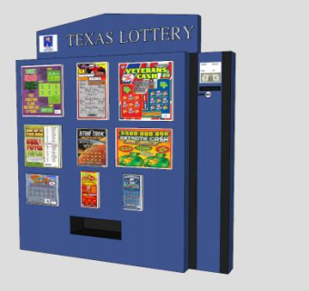 彩票机售货机SU模型下载_sketchup草图大师SKP模型