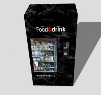 自动饮料售货机SU模型下载_sketchup草图大师SKP模型