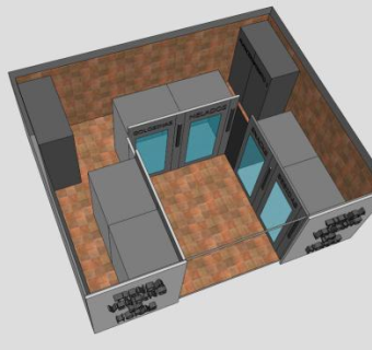 履带式自动售货SU模型下载_sketchup草图大师SKP模型