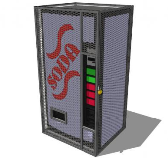 冷饮出售机SU模型下载_sketchup草图大师SKP模型