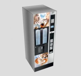 饮料咖啡自动售货机SU模型下载_sketchup草图大师SKP模型