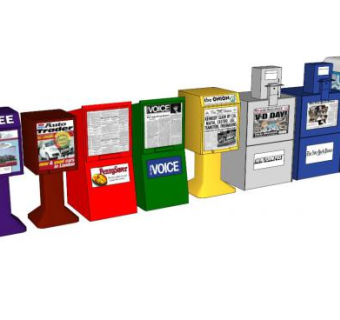 报纸机器设备SU模型下载_sketchup草图大师SKP模型