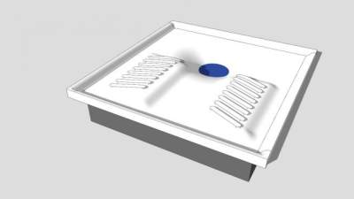 传统厕所SU模型下载_sketchup草图大师SKP模型