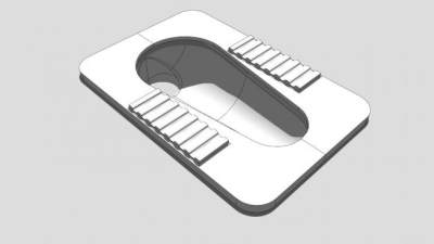 陶瓷便池SU模型下载_sketchup草图大师SKP模型