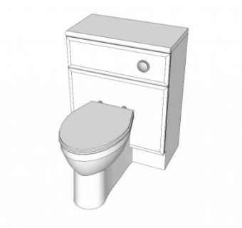 冲水箱坐便器SU模型下载_sketchup草图大师SKP模型