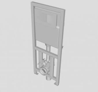 冲水箱内壁系统SU模型下载_sketchup草图大师SKP模型