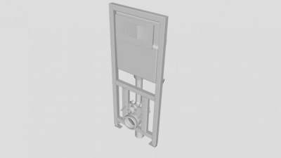 冲水箱内壁系统SU模型下载_sketchup草图大师SKP模型