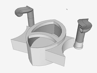 堆肥式厕所SU模型下载_sketchup草图大师SKP模型