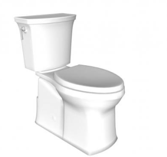 旋涡式马桶SU模型下载_sketchup草图大师SKP模型