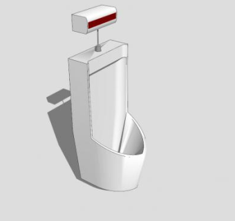 小便斗SU模型下载_sketchup草图大师SKP模型