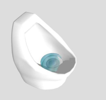 浴室小便斗SU模型下载_sketchup草图大师SKP模型