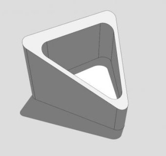 三角小便斗SU模型下载_sketchup草图大师SKP模型