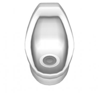 壁挂式小便斗SU模型下载_sketchup草图大师SKP模型